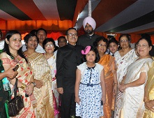 The Governor of Arunachal Pradesh Shri JP Rajkhowa and First Lady of the State Smt Rita Rajkhowa with dignitaries in the high tea at Raj Bhawan, Itanagar on 1st June 2015